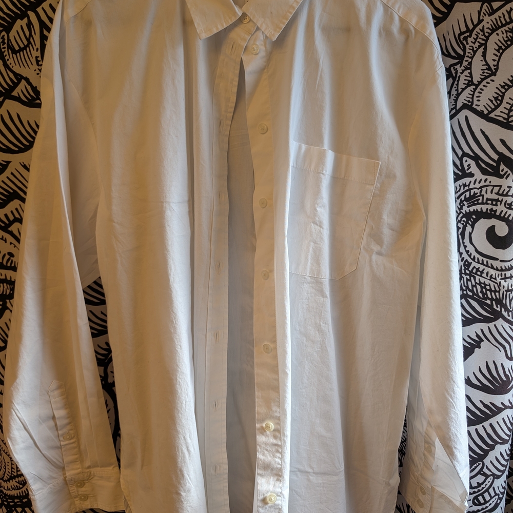 J. Crew Classic White Button-Up Blouse
